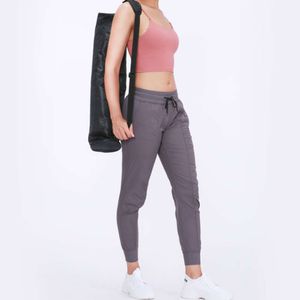 lu align leggings outfit Running Yoga Sport Joggerクイックドライレギングアスレチックジムフィットネス2つのサイドポケットエクササイズジョギングパンツアクティブウェアジョガーGRY LU08 202