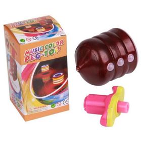 Luce LED colorata Trottola giocattolo Laser Flash Light Trottole Spinner musica Canzone da montare giocattoli per bambini regali 2212362