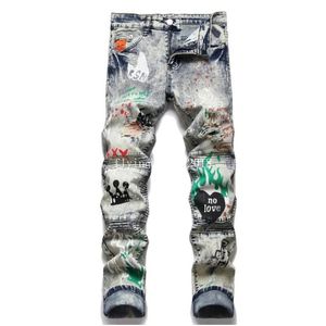 Designer Jeans Mens Denim Trousers Fashion Pants High-end Quality Straight Design Retro Streetwear Casual Sweatpants Washed Old Jeans