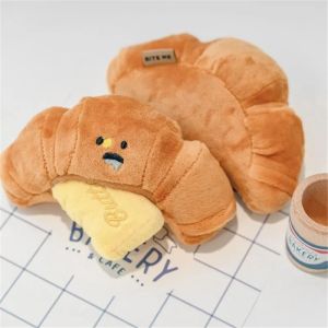 Toys Pet Dog Sounding Plush Toy South Koreas Croissant Hidden Food Sniffing Dog Toy Puppy Chew Training Toy Pet Supplies