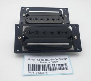 Siyah Gitar Pikapları Alnico 5 Pikaplar Yüksek Güçlü Metal Tek Track Humbucker Pickups 4c Kore'de Yapıldı8929543