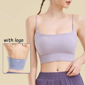 Lu Align T-Shirt Outfit Womens AL Blouses Thin Shoulder New Dress Women Beautiful Back Tank Top Strap Integrated Yoga Sports Bra Jogger Gry Lu-08 2024