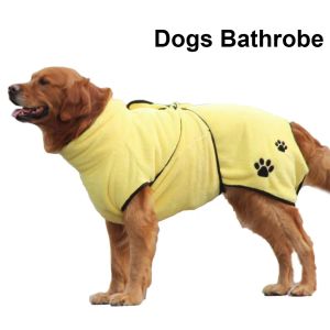 Towels Dog Bathrobe Big Dogs Shower Towel Pet Dog Bath Towel for Small Medium Large Dogs Microfiber Super Absorbent Pet Accessories