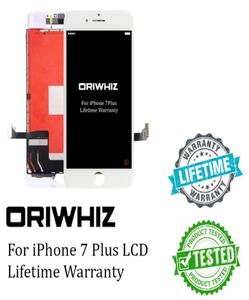 Oriwhiz toppklassikkvalitet för iPhone 7 Plus LCD -pekskärm Digitizer Assembly Svart och vit perfekt förpackning Fast Mix 1279419