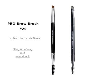 Pennello per trucco PRO per sopracciglia 20 Eyeliner a doppia estremità Brow Definer Cosmetici Strumenti di bellezza3934826