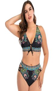 Bikini 2021 Plus Size 2 Pieces Set Luxury Two Piece Designer Swimsuit Bathing Swimwear Print Swimming for Women Women039S1619274