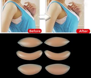 Sexy Women Silicone Bra Gel Invisible Inserts Breast Pads Push Up Breast Enhancer Inserts for Dress Bikini Swimsuit8663008