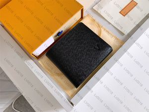 M60930 Luxury designer short Wallet men purse Card Holder with box