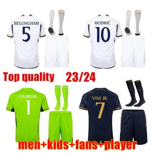 2023 BELLINGHAM soccer jerseys 2024 new kids football kits VINI JR TCHOUAMENI BENZEMA ALABA ASENSIO MODRIC RODRYGO Fourth 2023 2024 REAL MADRIDS football shirt TOP