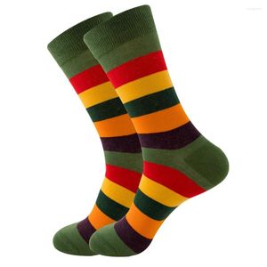 Erkek Çorap Modası Çizgili Pamuk Dalga Plajı Patchwork Renkli Komik