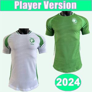 2024 Saudita Mens Jogador Futebol Jerseys Arábia Seleção Nacional Salem Firas Abdulhamid Mukhtar Kanno Al-Dawsari Al-Shehri Home Away Camisas de Futebol