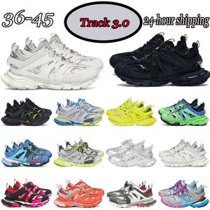 low price Designer Womens Mens Shoes Track 3 Sneakers Luxury Trainers Black White Pink Blue Orange casual shoes