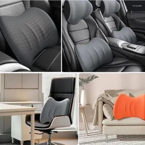 Pillow Ergonomic Car Seat Headrest And Lumbar Support High-Density Memory Foam Shoulder Adjustable Pain Relief