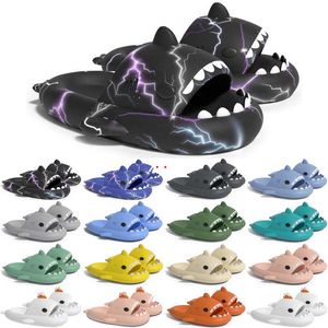 Free Shipping Designer Shark Slides Sandal Slipper Sliders for Men Women Sandals Slide Pantoufle Mules Mens Slippers Trainers Flip Flops Sandles Color92