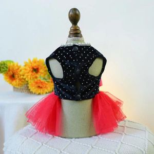 Hundkläder Lätt att ta av Pet Outfit Dress med Bow Decoration Stylish Princess For Dogs Wedding