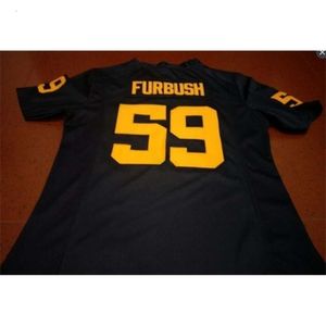 2324 #59 Noah Furbush Michigan Wolverines Alumni College Jersey S-4XLor custom any name or number jersey