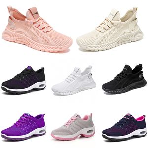 Sapatos de caminhada femininos e masculinos, novos sapatos baixos de corrida, sola macia, roxo, branco, preto, confortável, esportes, bloqueio de cores q24 gai 781 wo