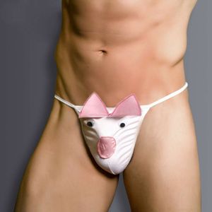 Fun Underwear Animal Shaped Pig Man Men's Hollow T-Shaped Pants Adult Supplies 11056 2746