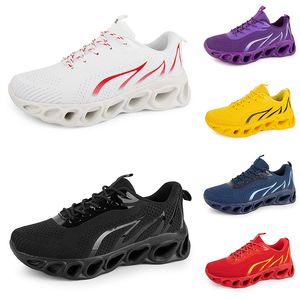 2024 män kvinnor löpskor svart vit röd blå gul neon grå herr tränare sport utomhus atletiska sneakers gai color92