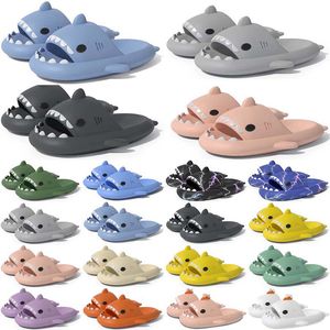 Kostenloser Versand Designer Shark Slides Sandale Slipper Sliders für Männer Frauen GAI Sandalen Pantoufle Pantoletten Männer Frauen Hausschuhe Trainer Flip Flops Sandles Farbe2