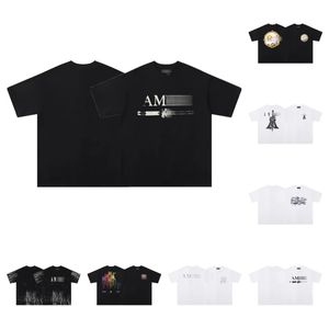 Amirs Kleidung T-Shirts Designer T-Shirts Hemd Kleidung T-Shirt Herren Designer Amirs Kleidung Pullover Rundhalsausschnitt ratmungsaktive Baumwolle Brief locker lässig Urlaub