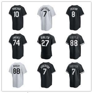 Personalizado Chicago Branco Homens Mulheres Juventude Sox 10 Yoan Moncada 7 Tim Anderson 88 Luis Robert 8 Bo Jackson 74 Eloy Jimenez 27 Lucas Giolito Baseball Jerseys