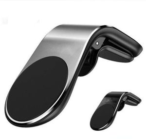 Magnetic Car Phone Holder L Shape Air Vent Mount Stand Mobile Holders For iPhone 11 12 pro max8316162
