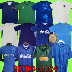 2024 2025 Cruzeiro Futebol Jerseys Retro 93 94 2011 Camisa de Futebol 23 24 25 Torcedores Jogador Versão Uniforme Dineno Elias Gomes Veron Pereira Ramiro Romero Vital Ivaldo