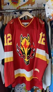 Billig anpassad CCM Calgary Flames Hockey Jersey Vintage iginla hästhuvud sällsynt söm något nummer namn män hockey tröjor xs5xl7922085