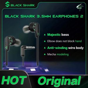 Hörlurar Original Black Shark 3,5 mm hörlurar 2 hörlurar typ C 3,5 mm pro för OnePlus Xiaomi Samsung Nubia Blackshark Rog Smartphone