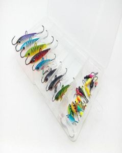 26 PCS Lure Kit med lådor Fiske Lure Winter Ice Hard Bait Minnow Pesca Tackle Isca Artificial Bait Crankbait Swimbait15582364954014