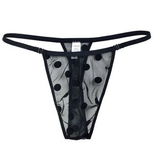 FQ025 MEN T-THONG MESH DOT PERSENTER