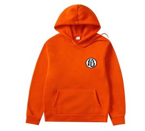 Mężczyzn Bluzy Bluzy Orange Turtle Goku Print Autumn Nowy sfałszowany kreskówka Casual Fashion Men Streetwear Sudadera Pullover H09108179056