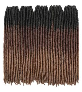 18inch Dreadlocks Crochet Braids Crochet Hair Extensions Faux Locs Straight Synthetic Braiding Hair Soft Styles fashion 2020 whole5995944