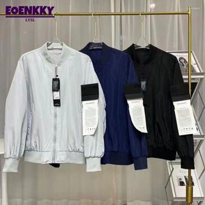 Kurtki męskie Wysokiej jakości płaszcze baseballowe Man Solid Color Bomber Pilot Jacket Brand Street Spring Autumn Casual Windbreak Vintage