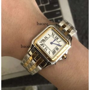 Klassisk designer Watch Womens Mens Panthere Fashion Movement Watches Square Tank Women Gold Silver Watches Montre de Luxe Business High Quality 316L C318