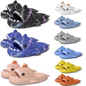 Kostenloser Versand Designer Shark Slides Sandale Slipper Sliders für Männer Frauen GAI Sandalen Pantoufle Pantoletten Männer Frauen Hausschuhe Trainer Flip Flops Sandles color88