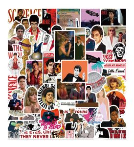 50 pezzi di film classici Scarface adesivi Tony Montana Graffiti giocattolo per bambini skateboard auto moto bicicletta adesivo decalcomanie5432754