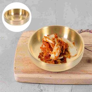 Plates Dipping Dish Condimentero Para Cocina Round Dishes Sauce Trifle Bowl Bowls Small Stainless Steel