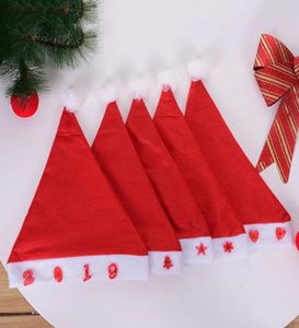 LED Light Flash Red Santa Claus Hat Ultra Soft Plush Christmas Cosplay Hats Christmas Decoration Adults Christmas Party Hats7454569