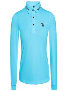 Frühling Herbst Frauen Golf Kleidung Lange Ärmel T-Shirts Weiß oder Schwarz Farben Freizeit Mode OutdoorSport Shirts6995358