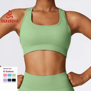 Lu Align Seamless Sports Outfit Top Yoga Fitness Cri-cross Gym Bras High Strength Workout Clothes Running Bralette CWX7318-2 Jogger Gry Lu-08 2024