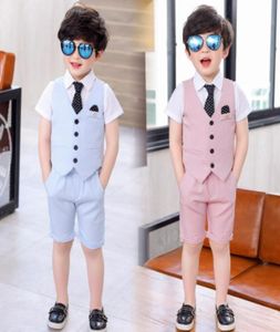 Европейский летний новый костюм для мальчика, платье на складе. Взрывно-розовый, небесно-голубой костюм для мальчика, костюм-тройка, в магазин, чтобы выбрать больше st6322816