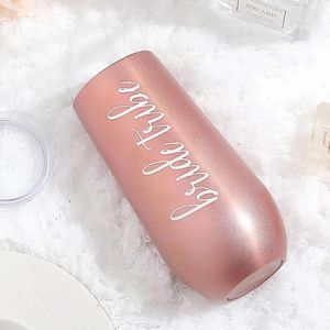 Water Bottles 180ml Personalized Name Tumbler Cup Insulated Stainless Steel Party Women's Wine Custom Wedding Bridesmaid Gifts