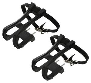 Cykelpedaler 1 Set Spinning Pedal Antislip Cykelbälte Fixat Gear Cykling Toe Clip Strap Accessories8068371