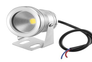 10W RGB Whitewarm White Landlight Underwater LED översvämningsbelysning Swing Pool utomhus vattentät rund DC 12V konvex lins LED LIGH9628744