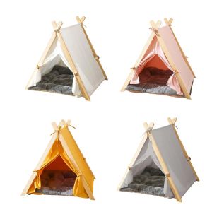 ペンペンティーピー犬犬子犬猫猫ベッドハウスドッグ犬テントテントのテントの巣小さな中犬または猫の屋外ペット用品のための厚いクッション
