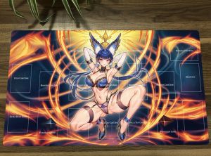 Pedler yugioh nini ayna mikanko tcg ccg mat ticaret kartı oyun paspas playmat masa masası oynama mat mousepad fare pad bedava çanta