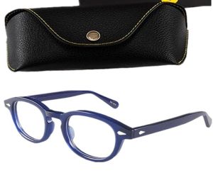 Johnny Depp Retrovintage Frame Royalblue Pureplank Солнцезащитные очки в оправе 494644 Унисекс для Prescritpion Fullset Box5994310