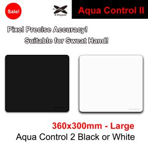 Pedler 360x300x4mm Büyük Xraypad Aqua Control II Oyun Değerlemi Gamer Mouse Pads Siyah veya Beyaz Versiyonu Dikişli Xraypad AC2
